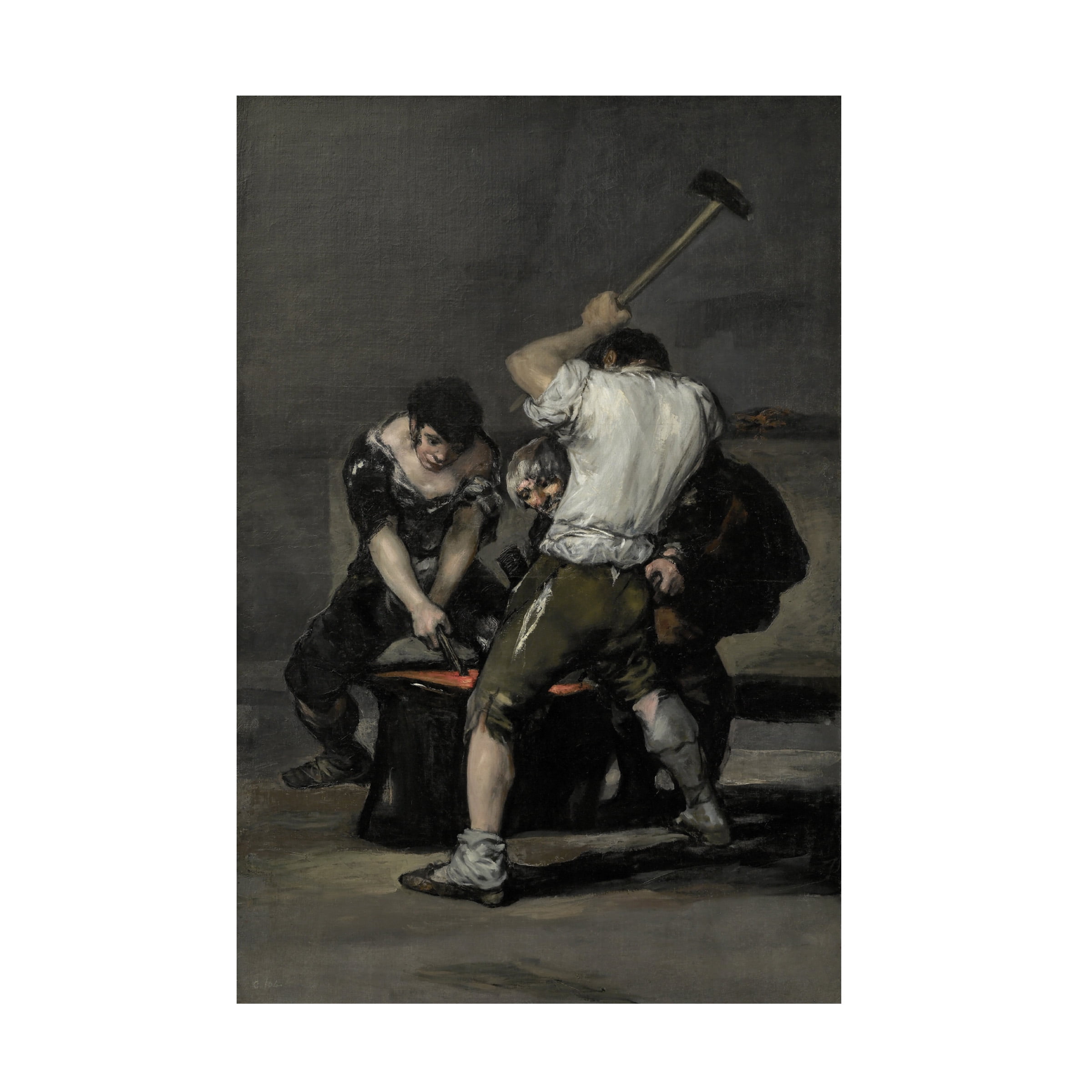 Francisco Goya 'The Forge' Canvas Art