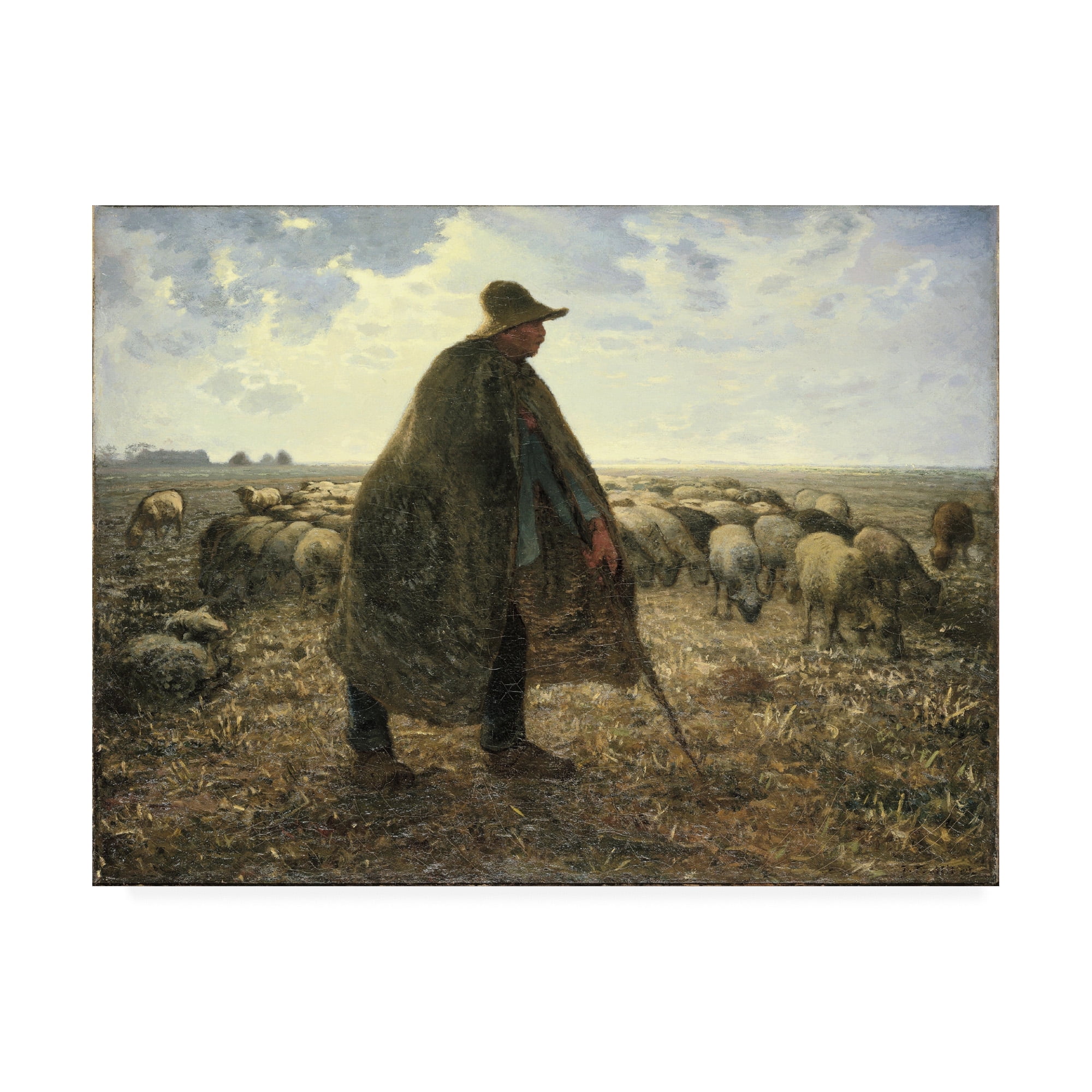 Jean-Francois Millet 'Shepherd' Canvas Art