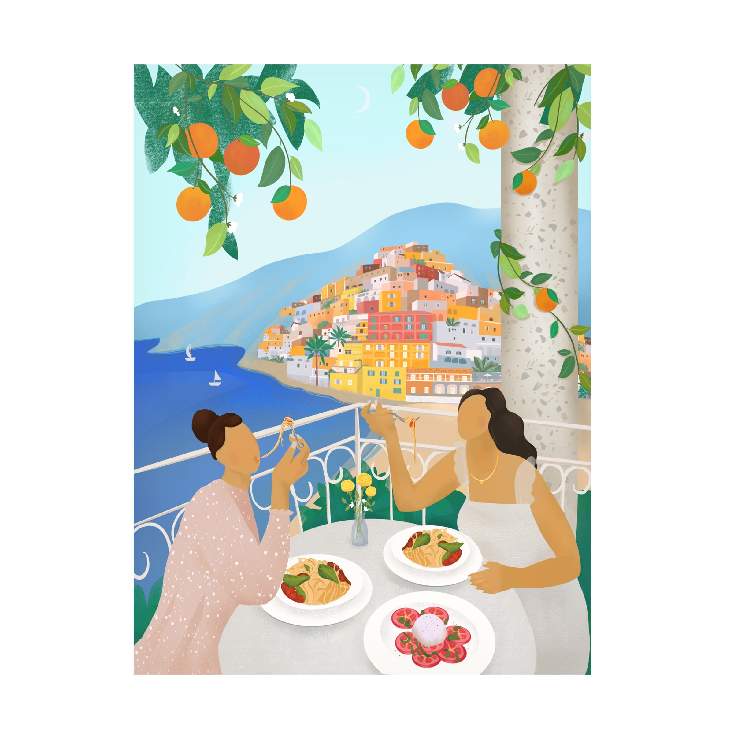 Petra Lizde 'Girls in Positano' Canvas Art
