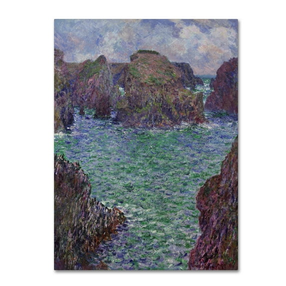 Monet 'Portgoulphar' Canvas Art