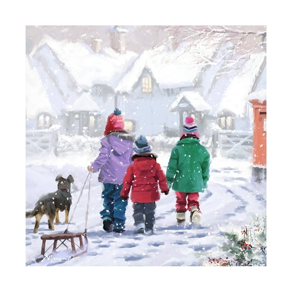 The Macneil Studio 'Children Walking Home' Canvas Art