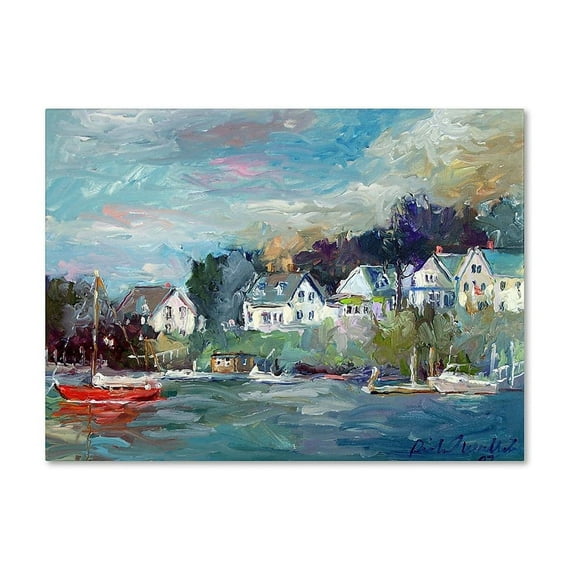 Trademark Fine Art Richard Wallich Dock Canvas Wall Art - 18x24