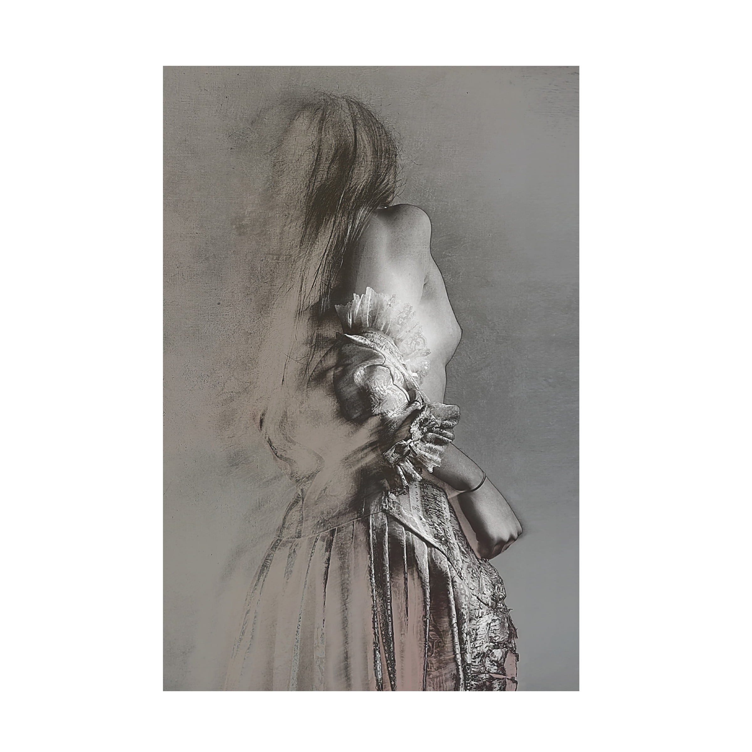 Trademark Fine Art Olga Mest Sketching Feminity Canvas Wall Art - 16x24