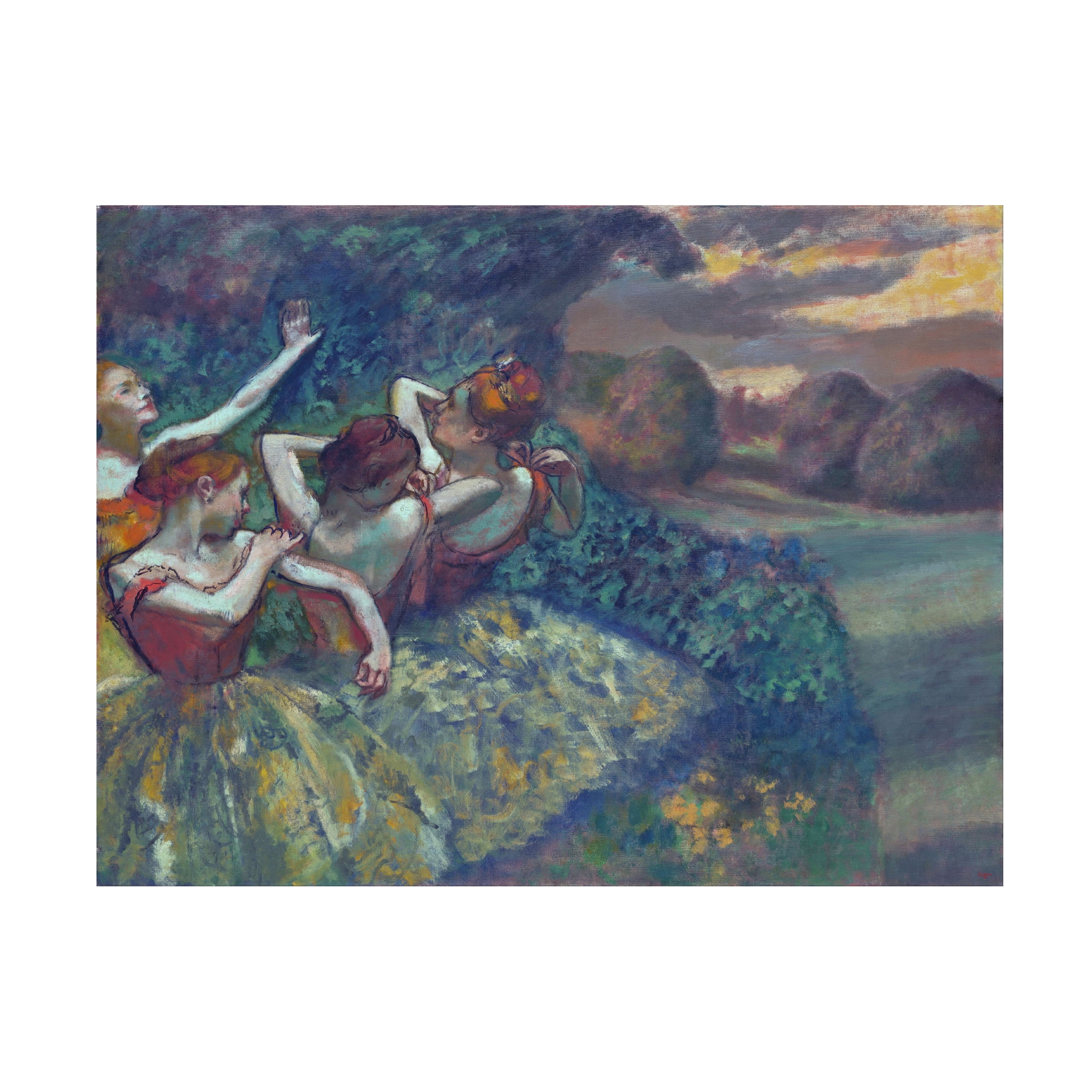Edgar Degas 'Four Dancers 1899' Canvas Art