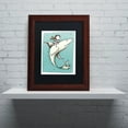 thumbnail image 1 of Carla Martell 'Fish Boy' Black Matted Framed Art, 1 of 5