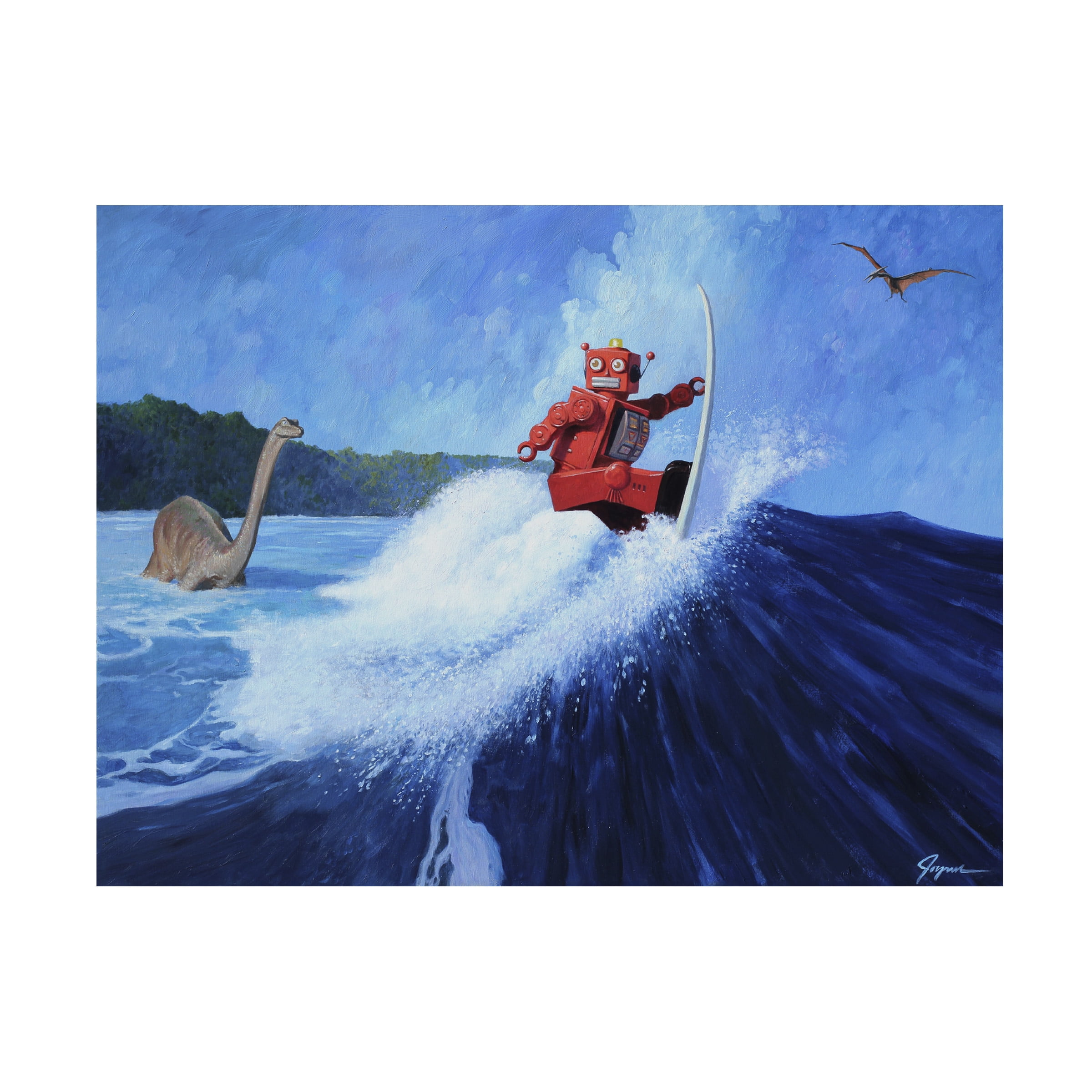 Eric Joyner 'Surfs Up' Canvas Art
