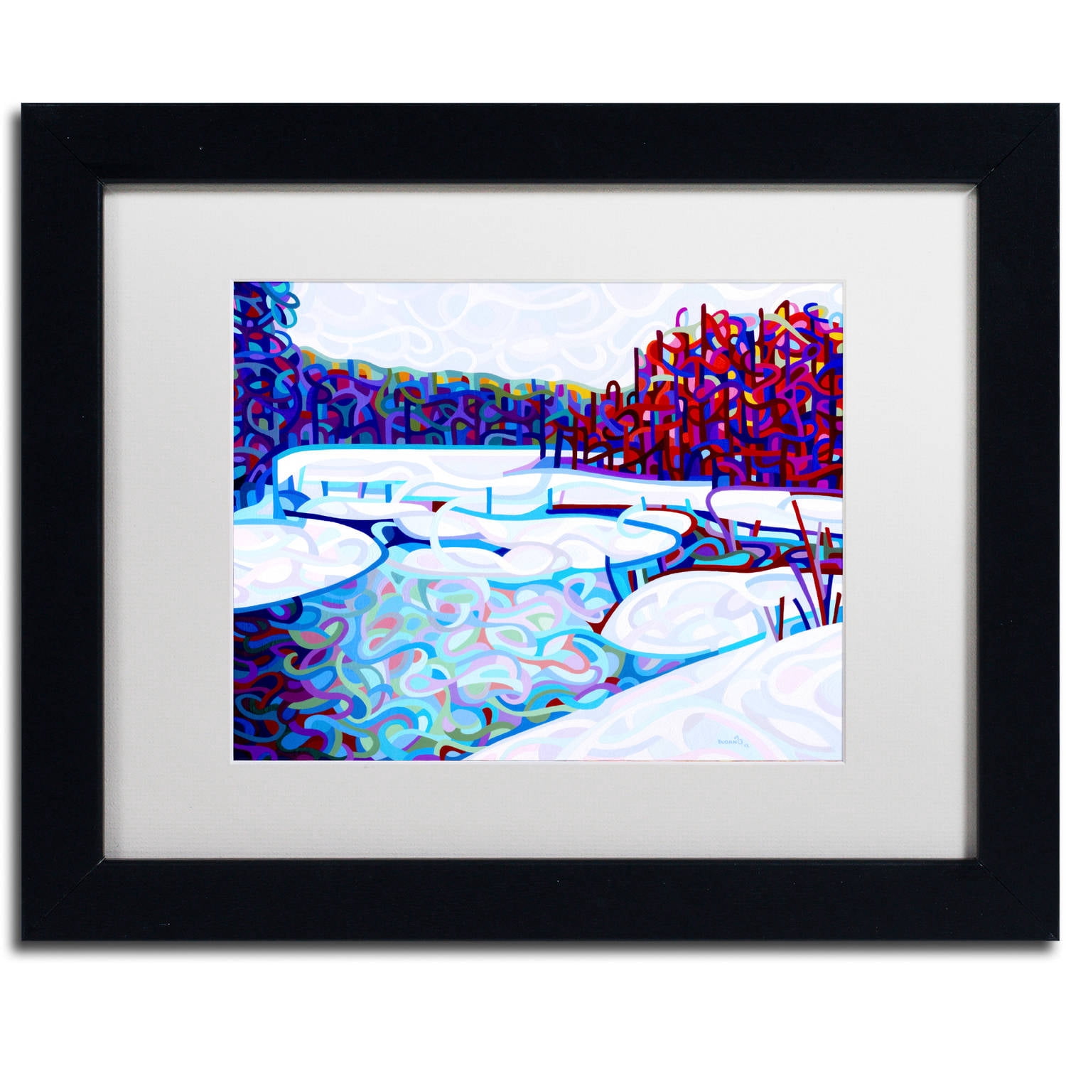 Mandy Budan 'Thaw' Matted Framed Art