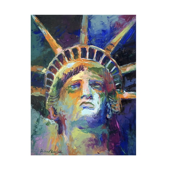 Richard Wallich 'Statue' Canvas Art