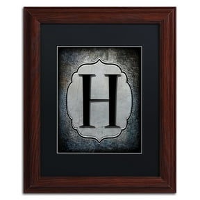 LightBoxJournal 'Letter H' Black Matted Framed Art