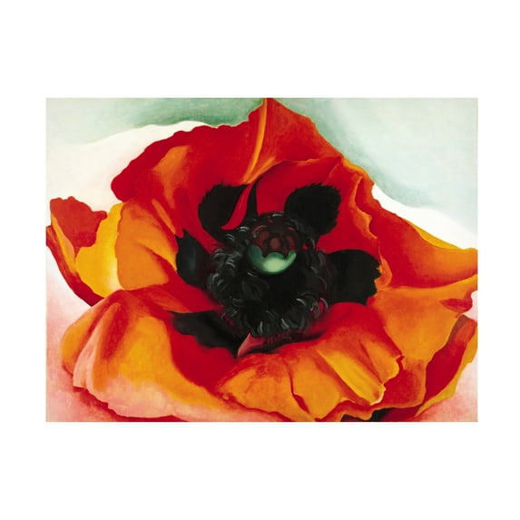 Trademark Fine Art Georgia O'Keefe Petunia Canvas Wall Art - 18x24