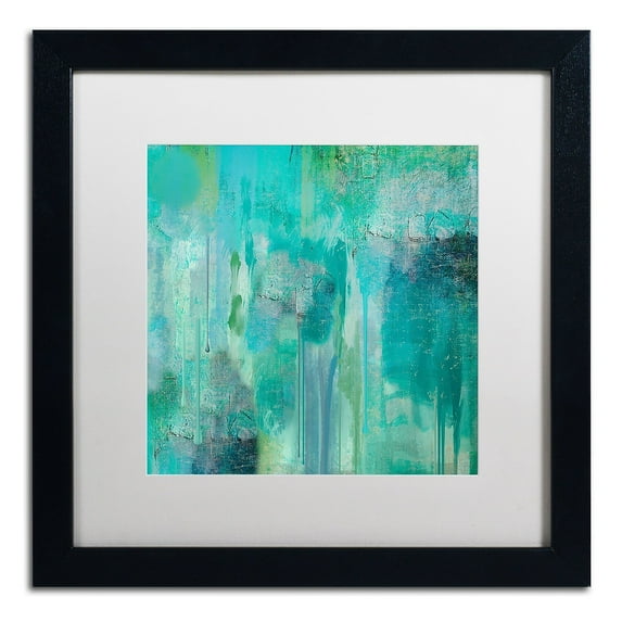 Color Bakery 'Aqua Circumstance II' Matted Framed Art