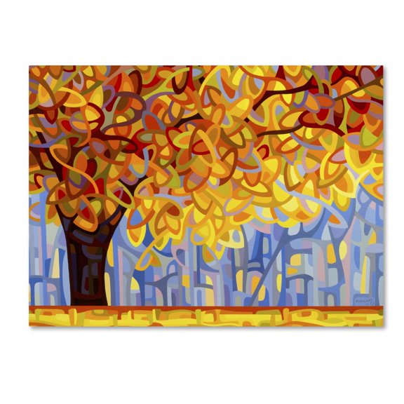 Trademark Fine Art Mandy Budan October Gold Canvas Wall Art - 24x32
