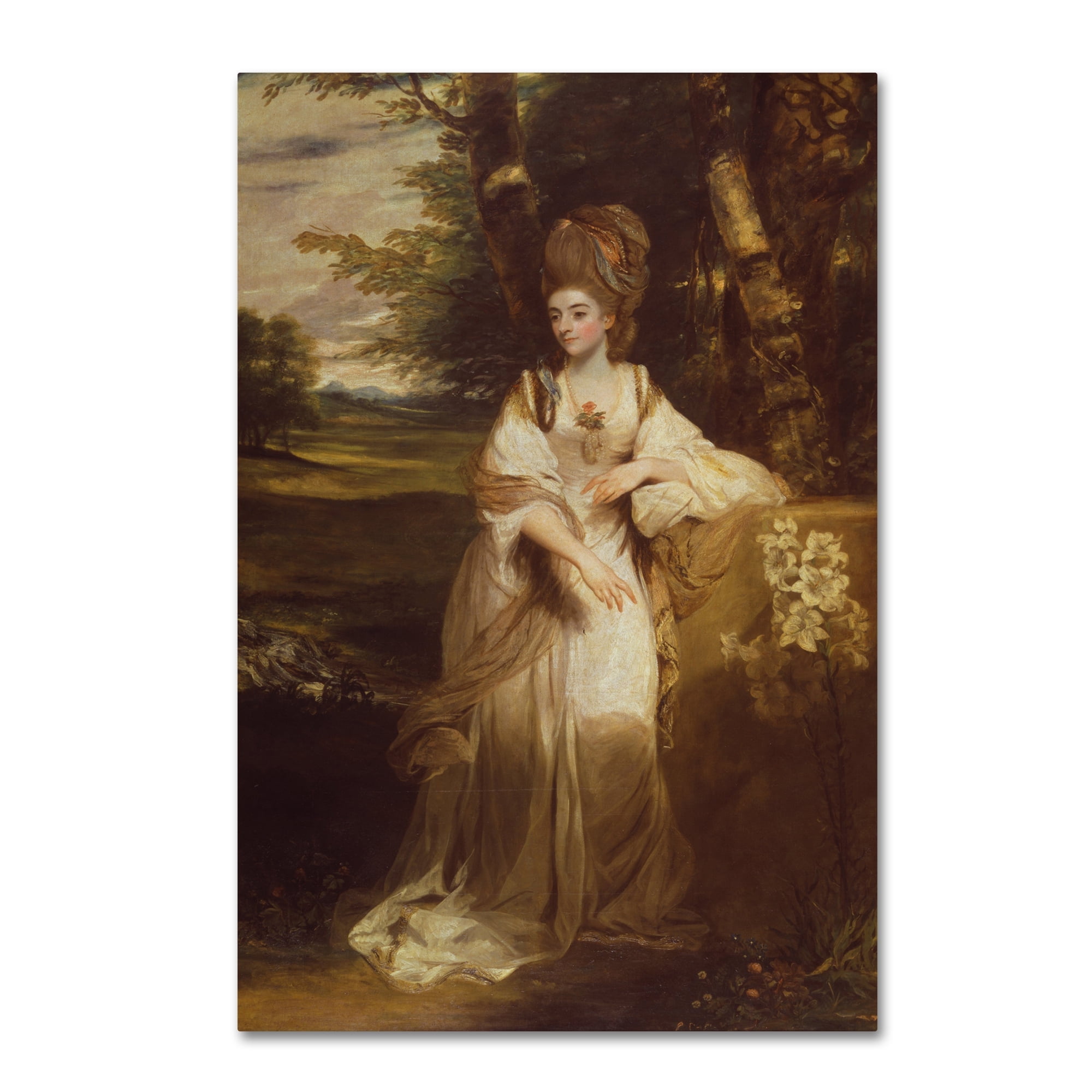 Sir Joshua Reynolds 'Lady Bampfylde' Canvas Art