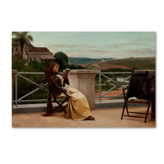 Almeida Junior 'Reading' Canvas Art