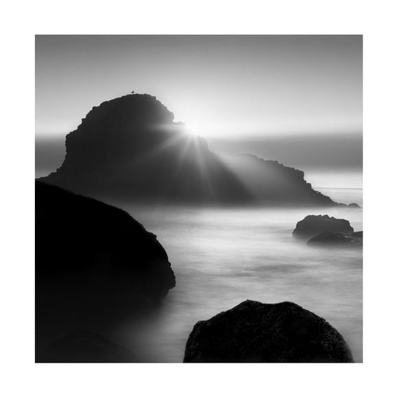 Trademark Fine Art Moises Levy Long Sunset at Indian Beach Canvas Wall Art - 35x35