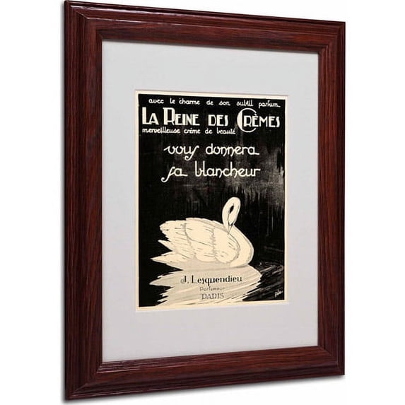 Matted art under acrylic in a wood frame