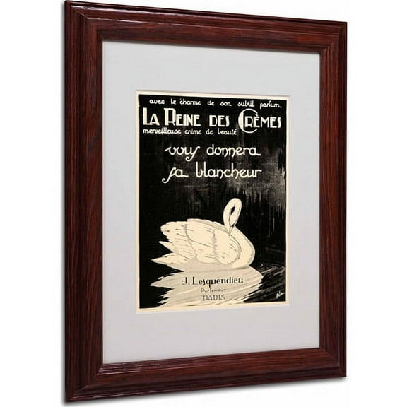 Matted art under acrylic in a wood frame