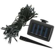 Pure Garden 39-Foot Solar Powered LED String Lights with 100 White Bulbs