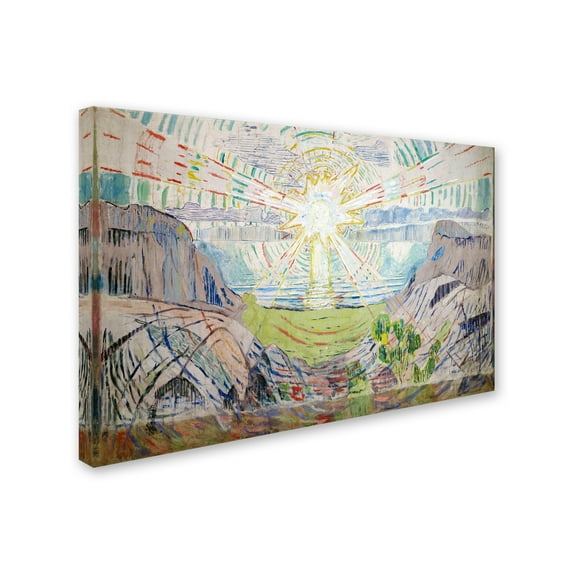Edvard Munch 'The Sun' Canvas Art