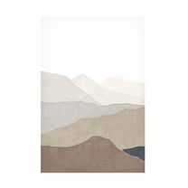 Melloi Art Prints 'Mountain and lake' Canvas Art