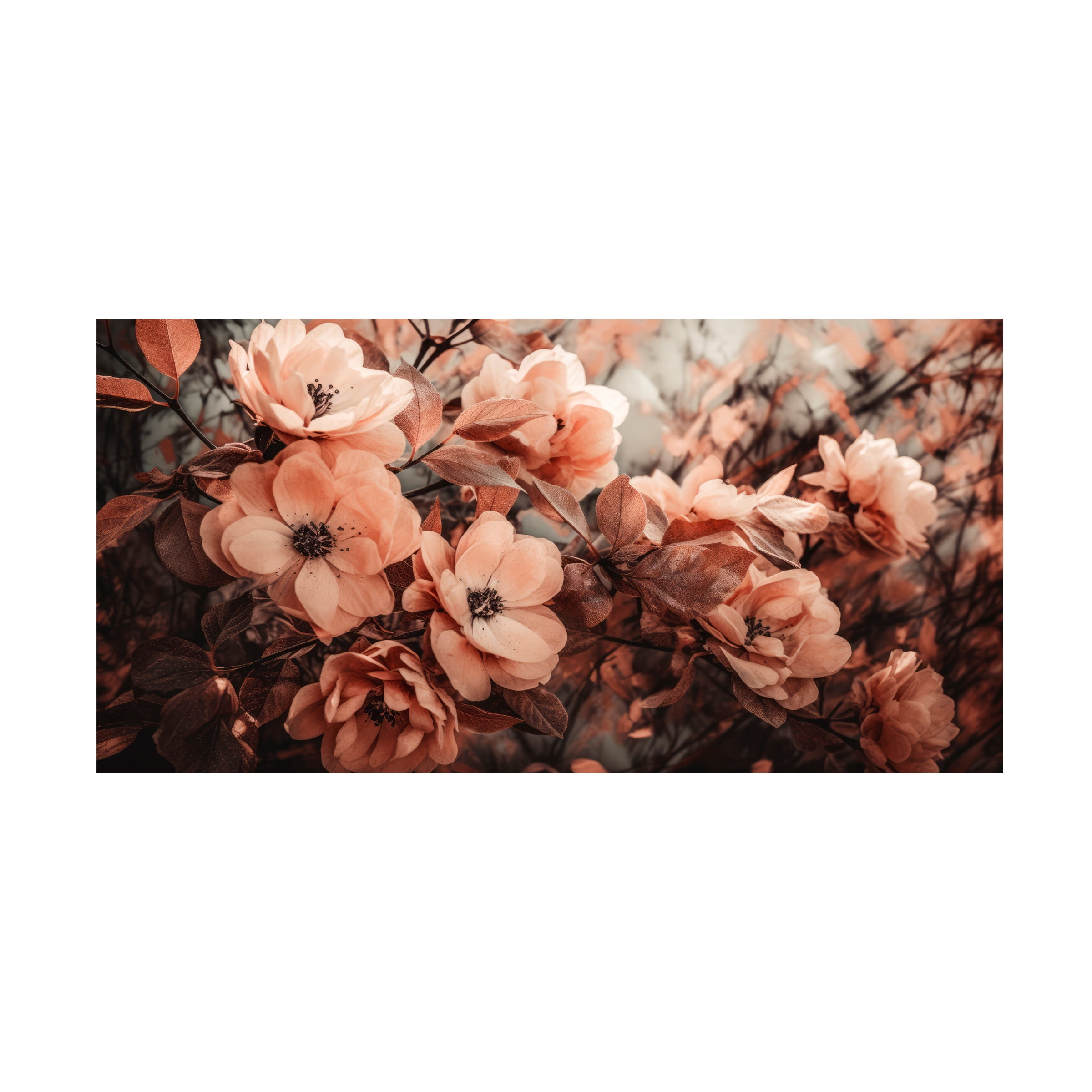 Treechild 'Coral Wild Peony' Canvas Art