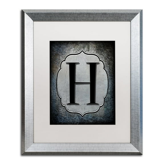 LightBoxJournal 'Letter H' Matted Framed Art