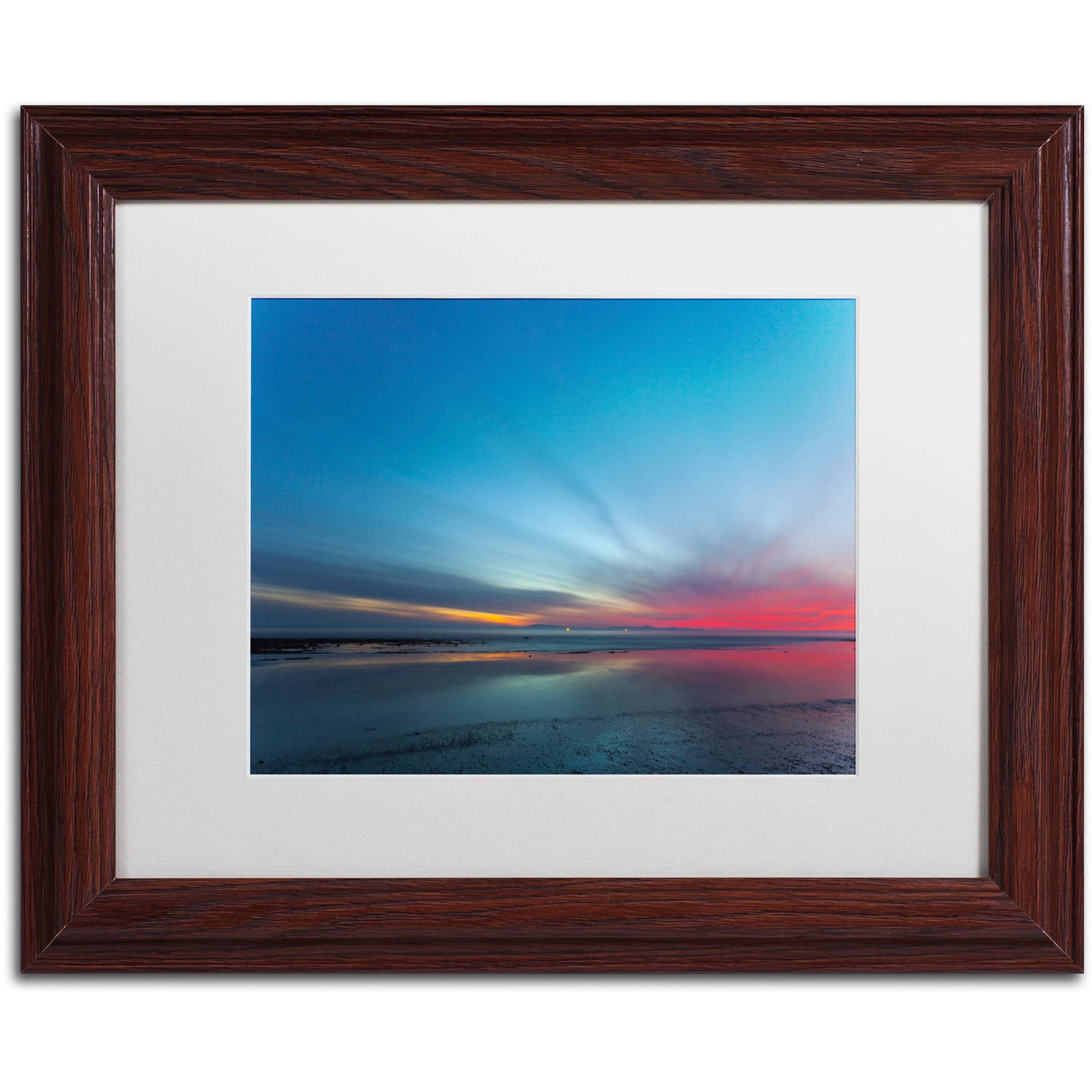 Chris Moyer 'Blue Hour' Matted Framed Art