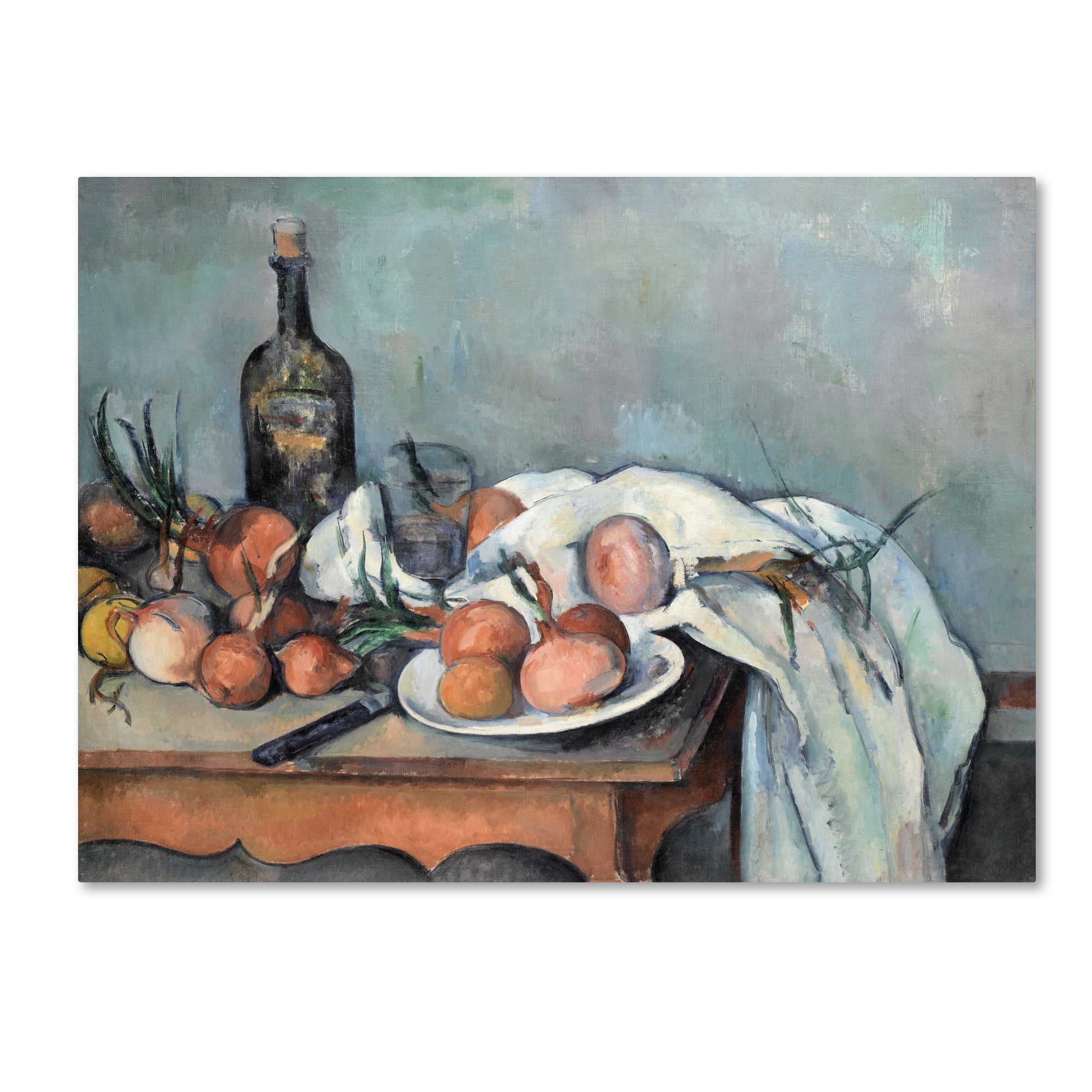 Cezanne 'Still Life With Onions' Canvas Art