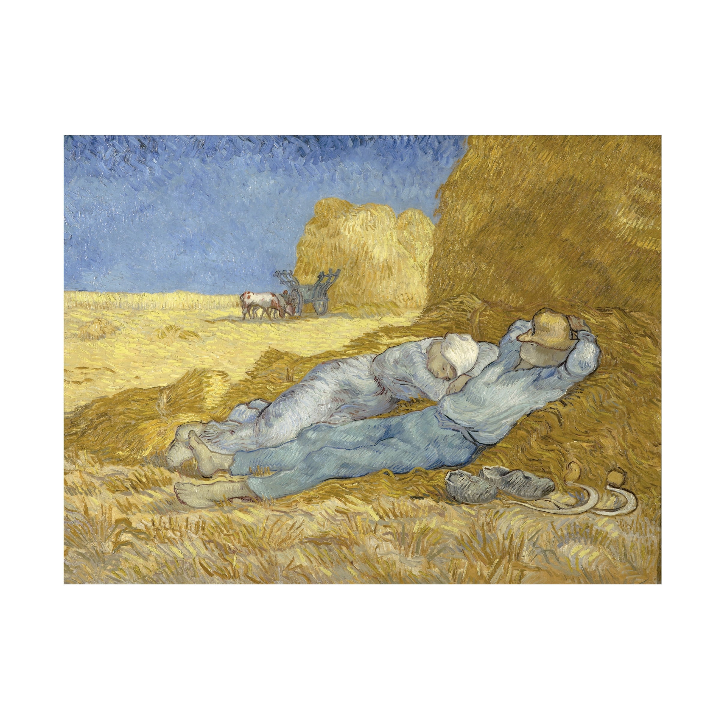 Vincent van Gogh 'Siesta After Mille 1890' Canvas Art