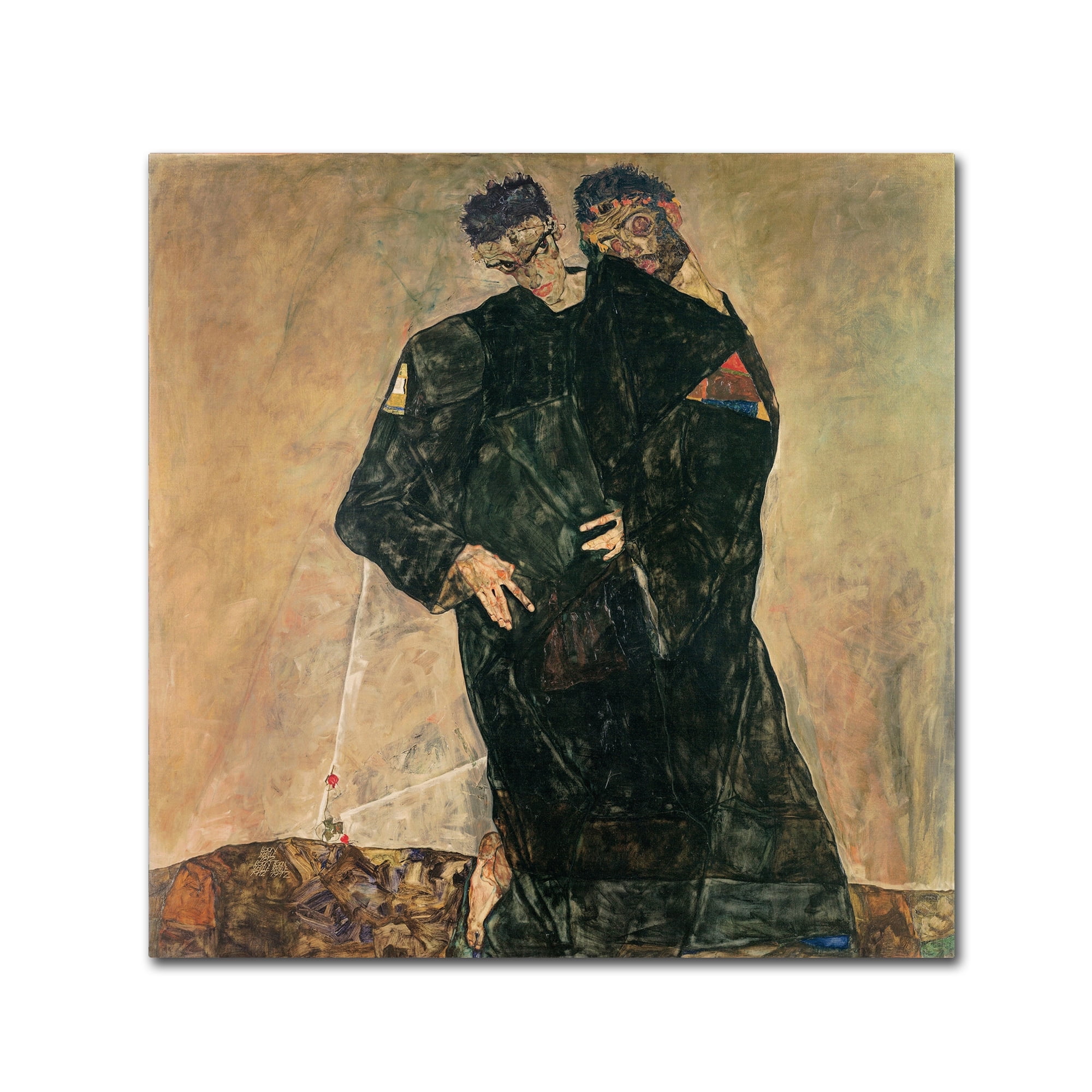 Egon Schiele 'The Hermits' Canvas Art