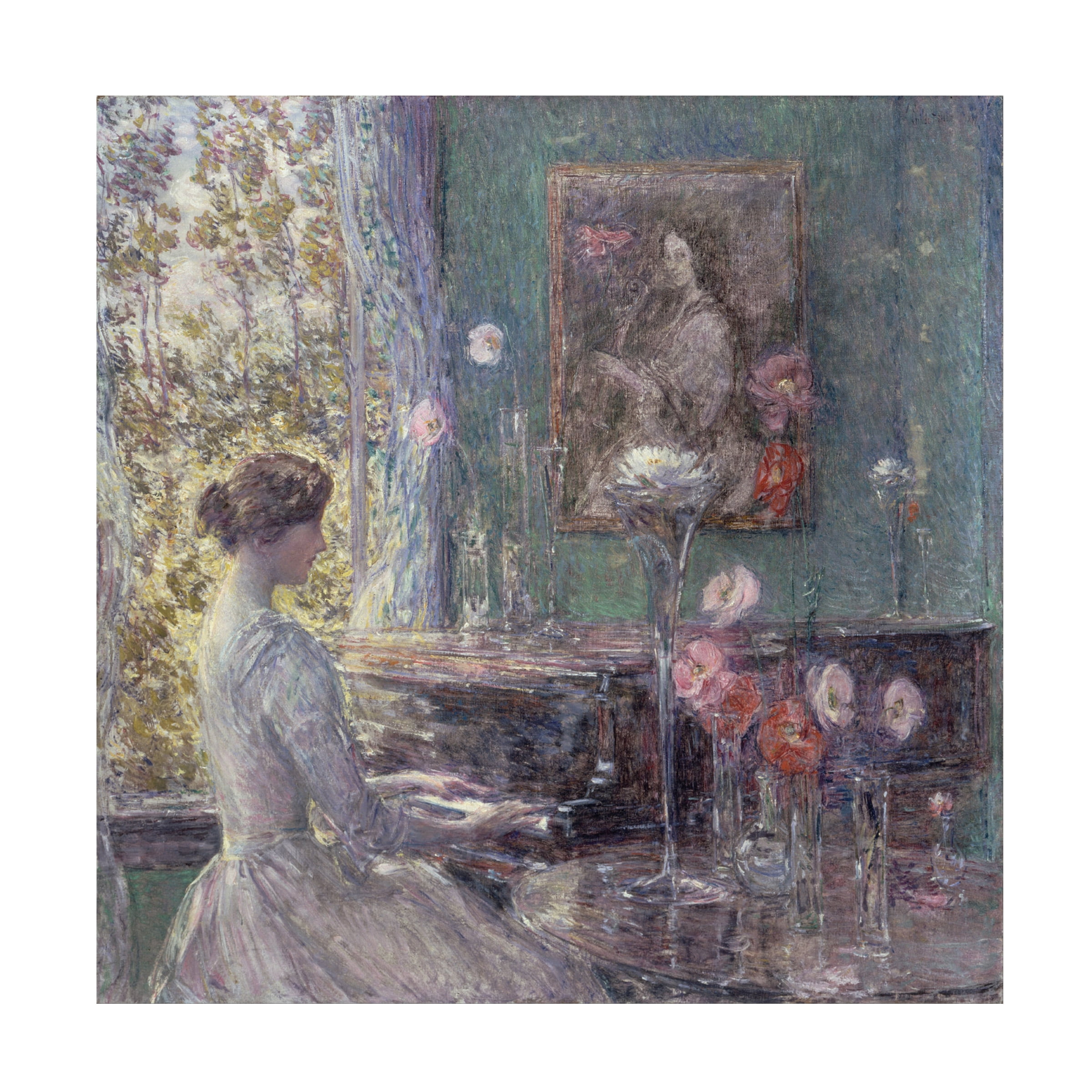 Childe Hassam 'Improvisation' Canvas Art