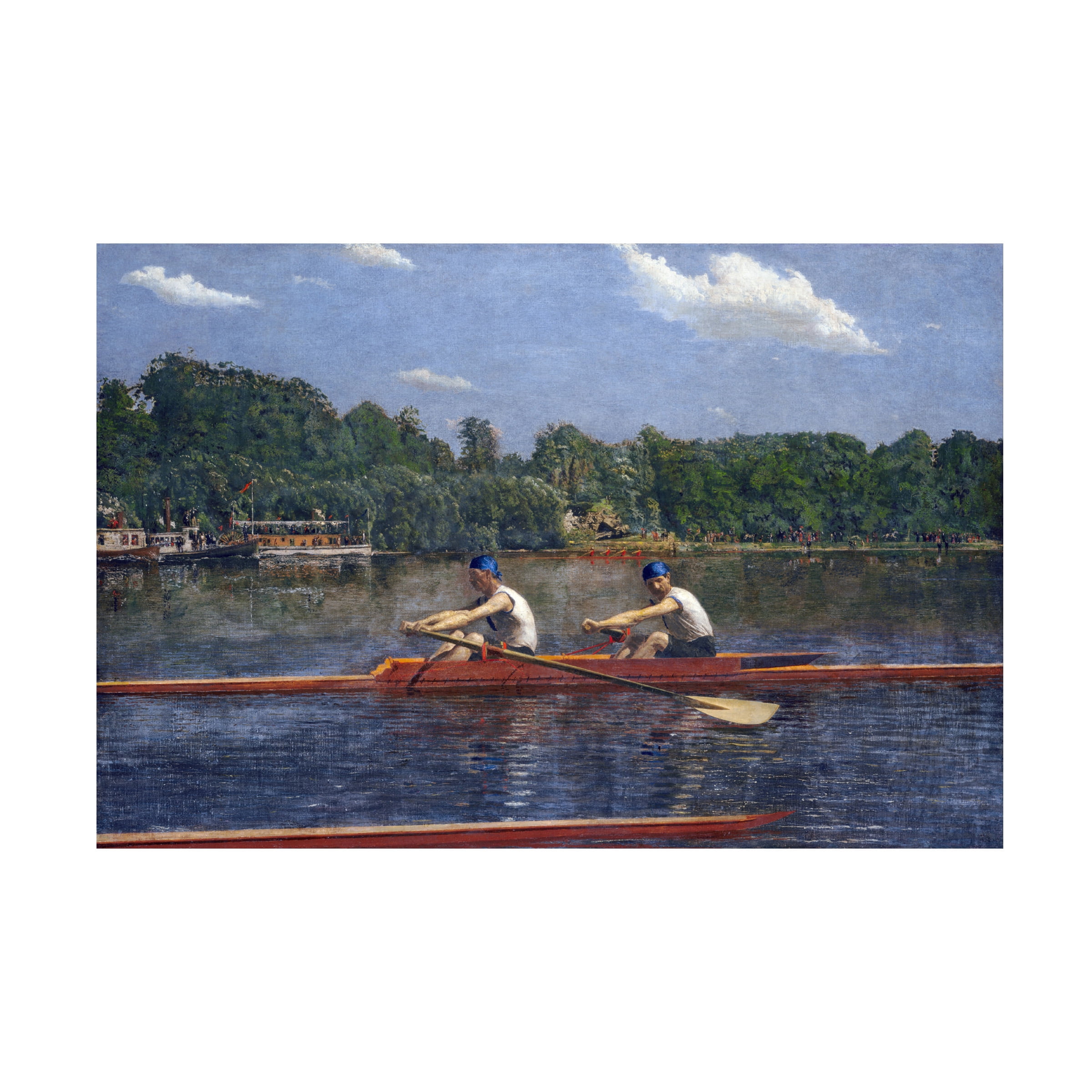 Trademark Fine Art Thomas Eakins The Biglin Brothers Racing Canvas Wall Art - 22x32