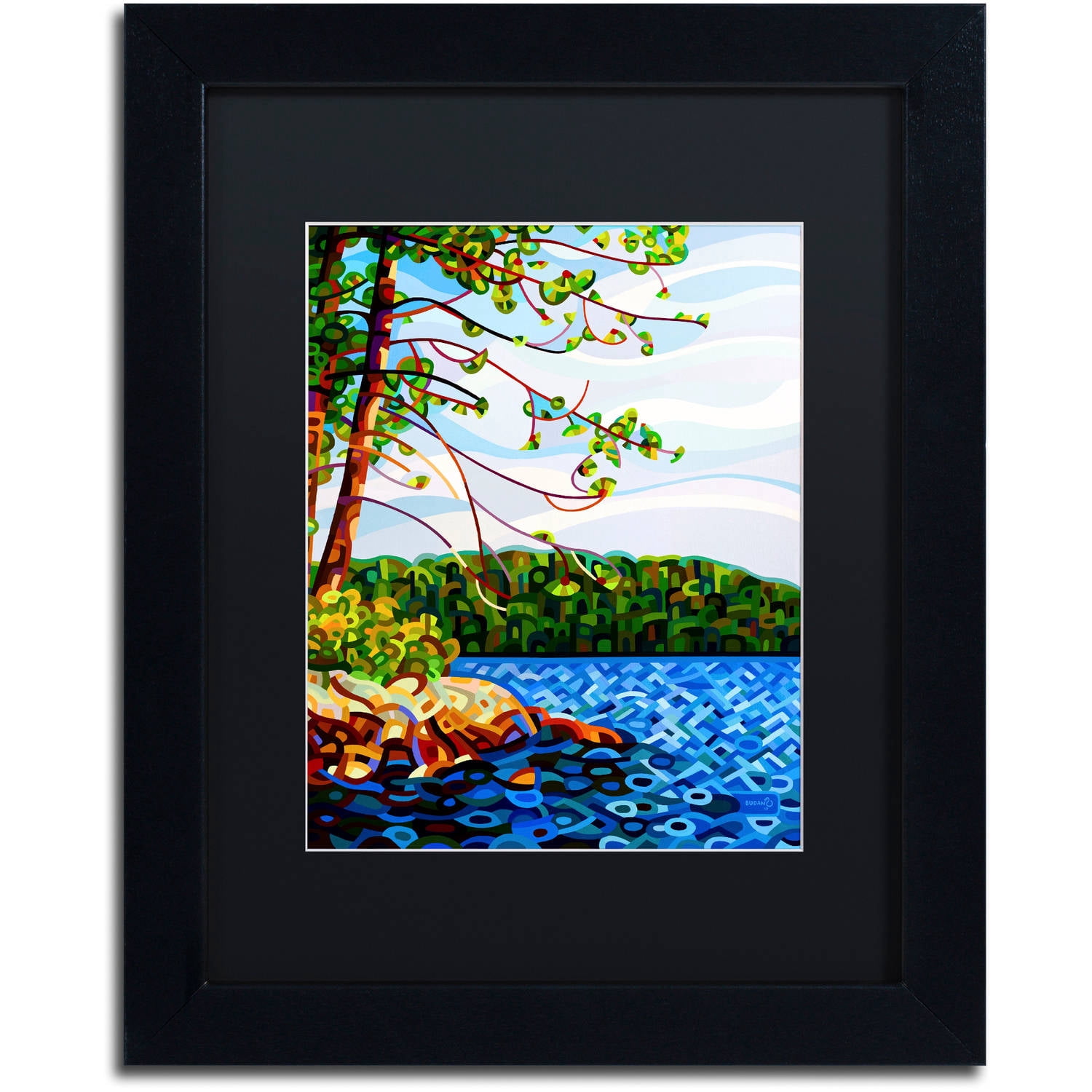 Mandy Budan 'View From Mazengah' Black Matted Framed Art