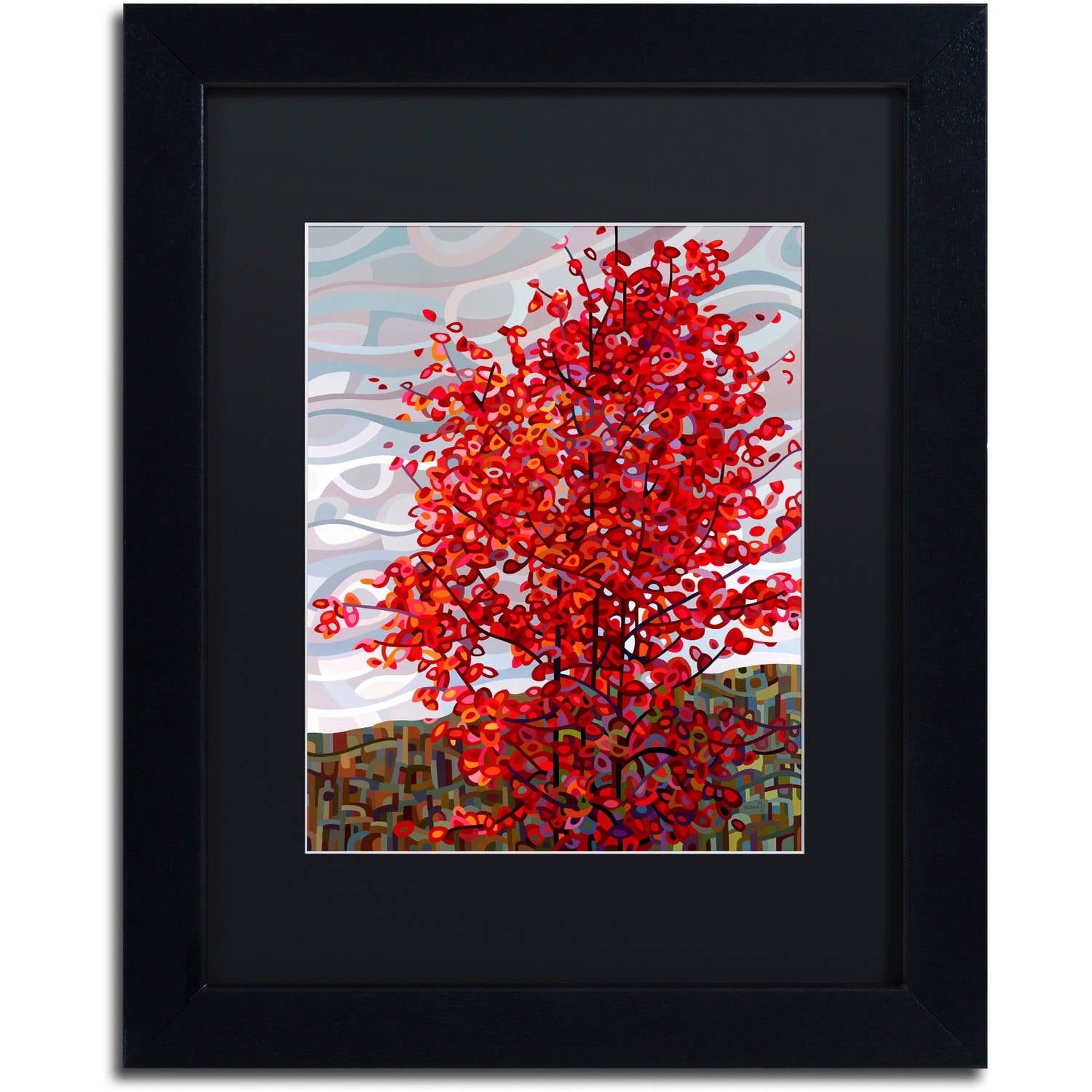 Mandy Budan 'Passing Storm' Black Matted Framed Art