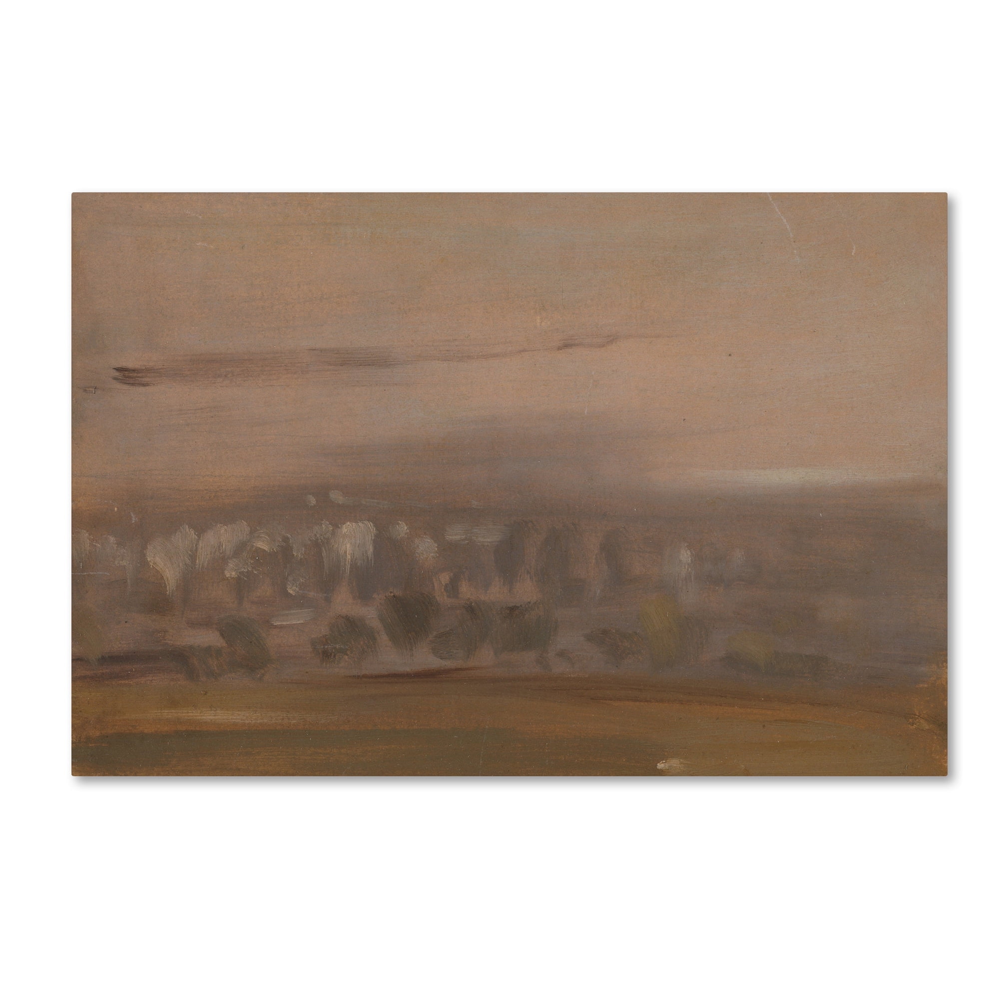 Unknown 'Landscape With Trees On A Slope' Canvas Art