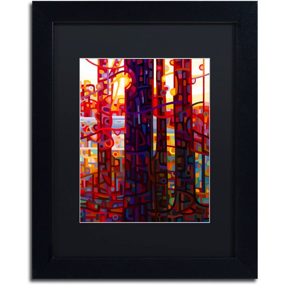 Mandy Budan 'Carnelian Morning' Black Matted Framed Art