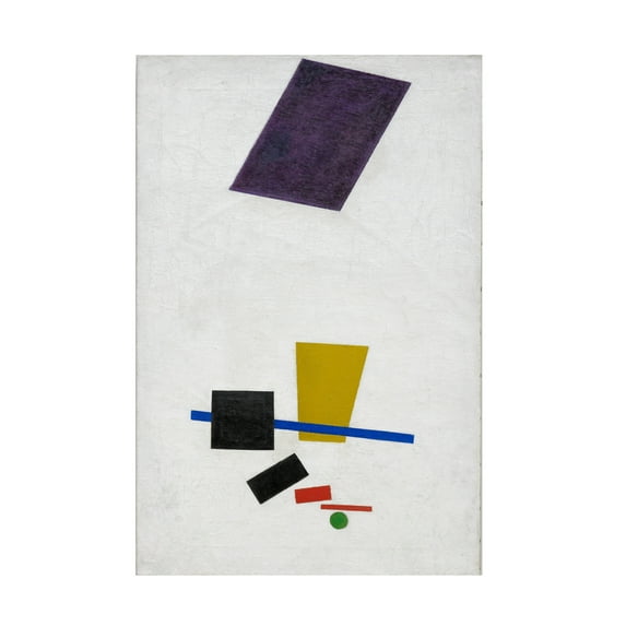 Kazimir Malevich 'Color Masses In The 4Th Dimension' Canvas Art