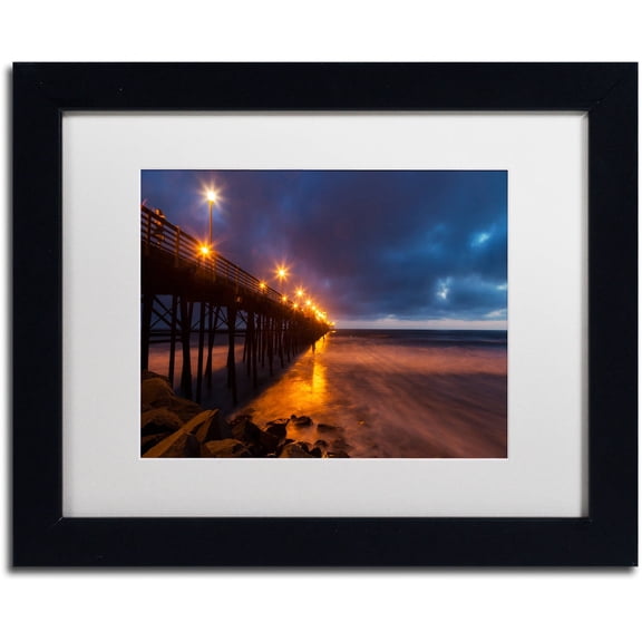 Chris Moyer 'Night Side' Matted Framed Art