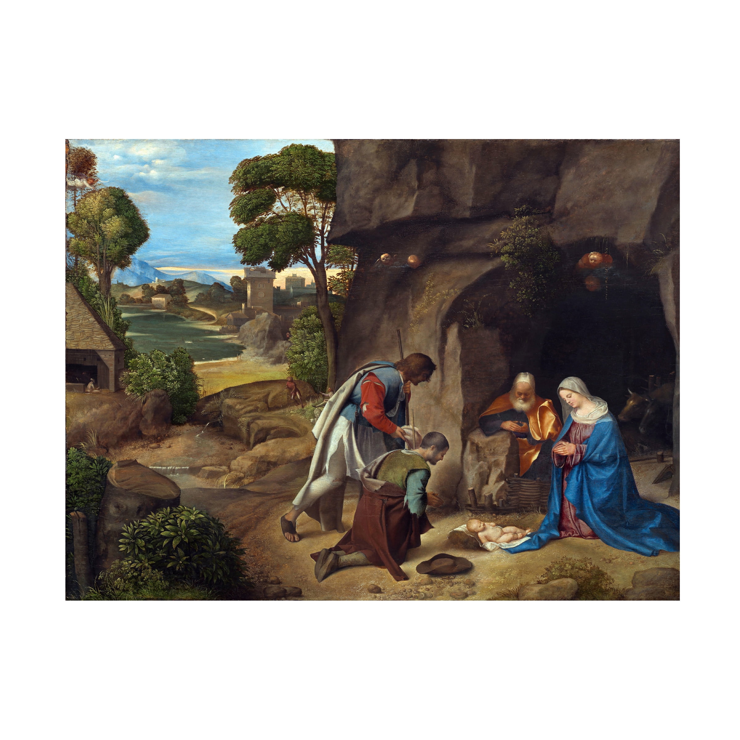 Giorgione 'The Adoration Of The Shepherds' Canvas Art