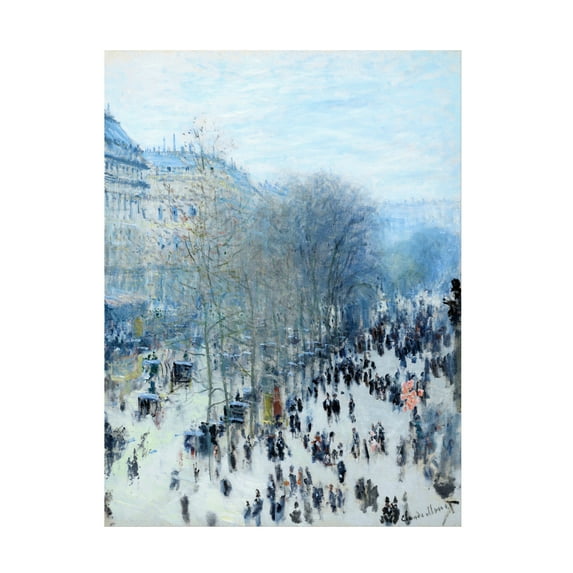 Monet 'Boulevard Des Capucines' Canvas Art