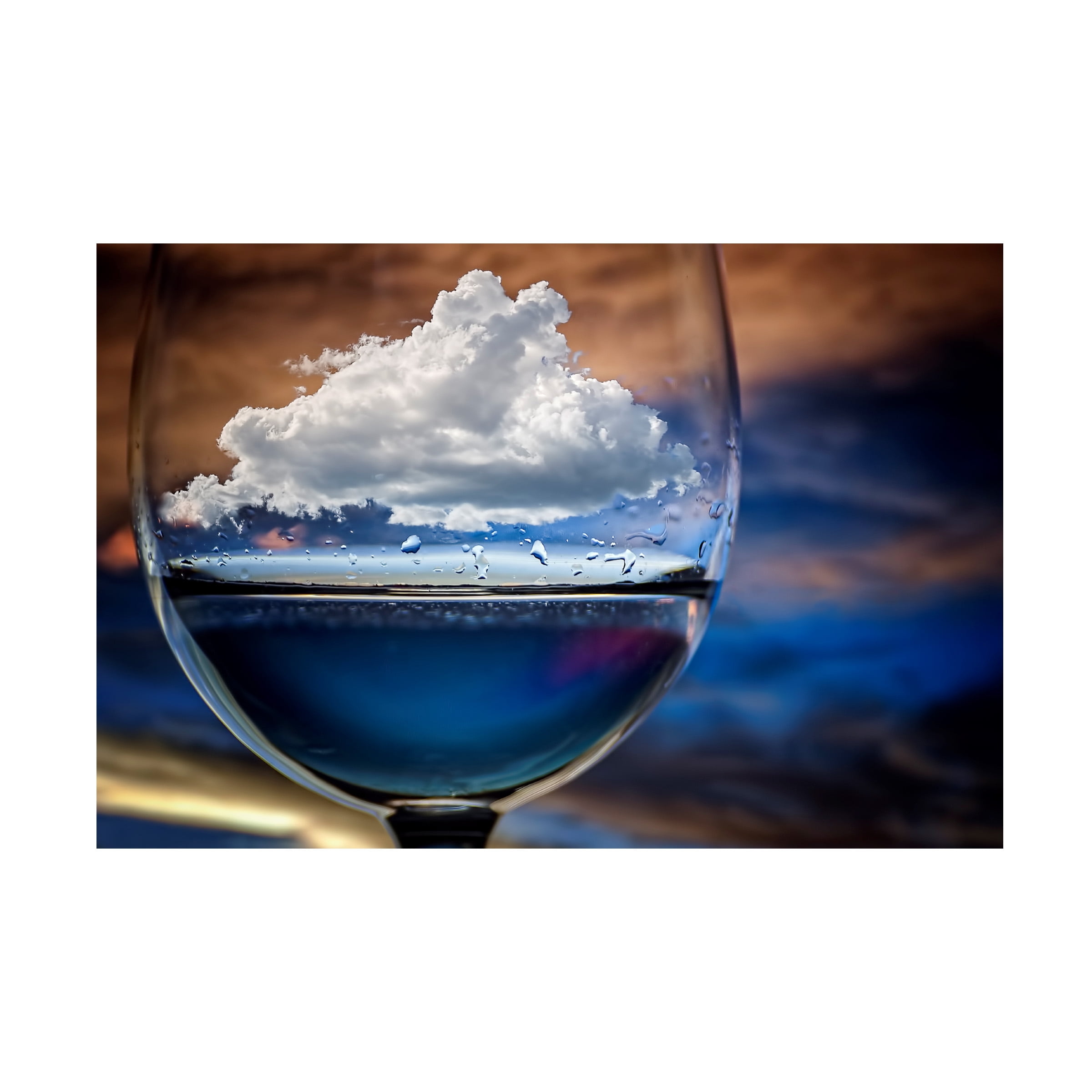 Chechi Peinado 'Cloud In A Glass' Canvas Art