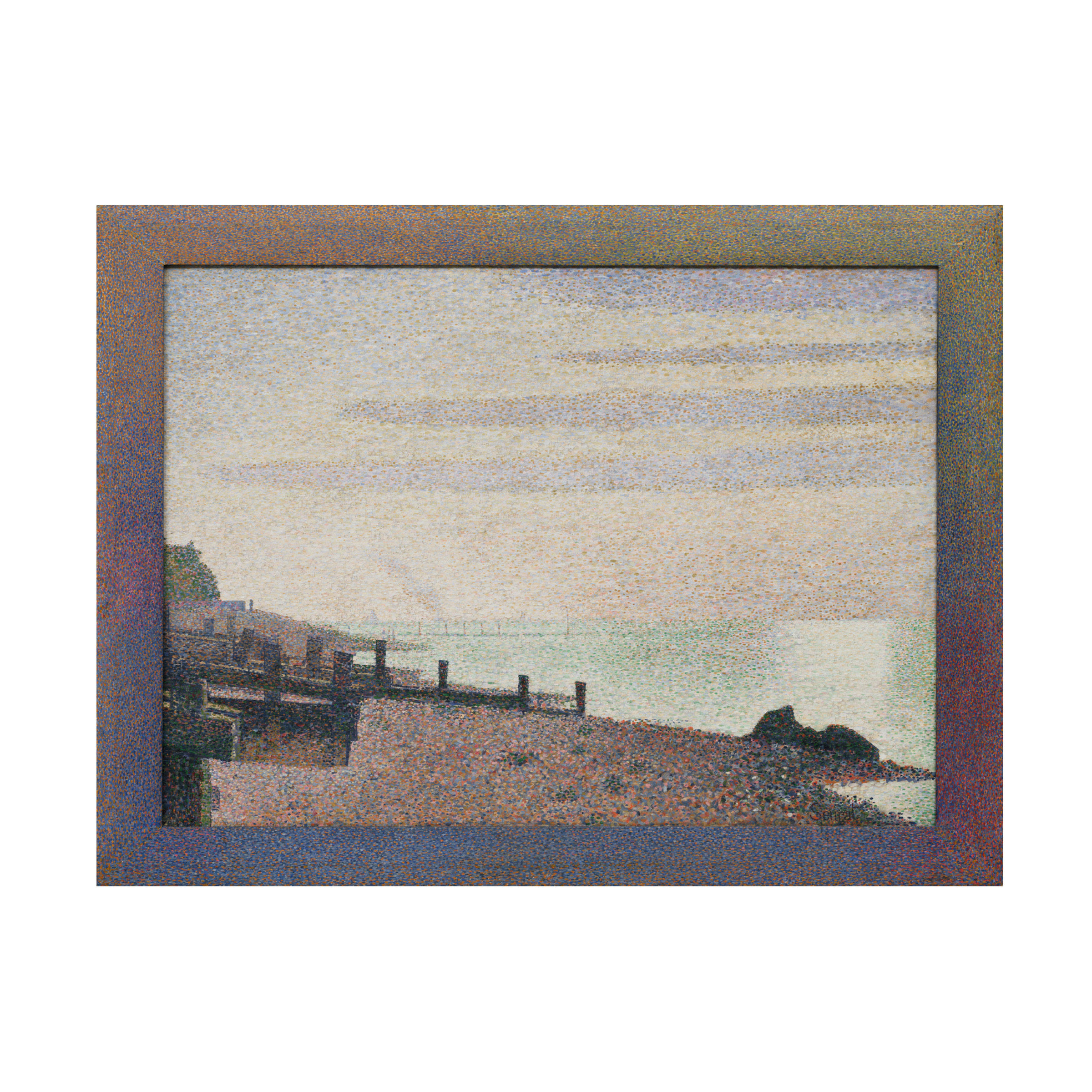 Georges Seurat 'Evening Honfleur' Canvas Art
