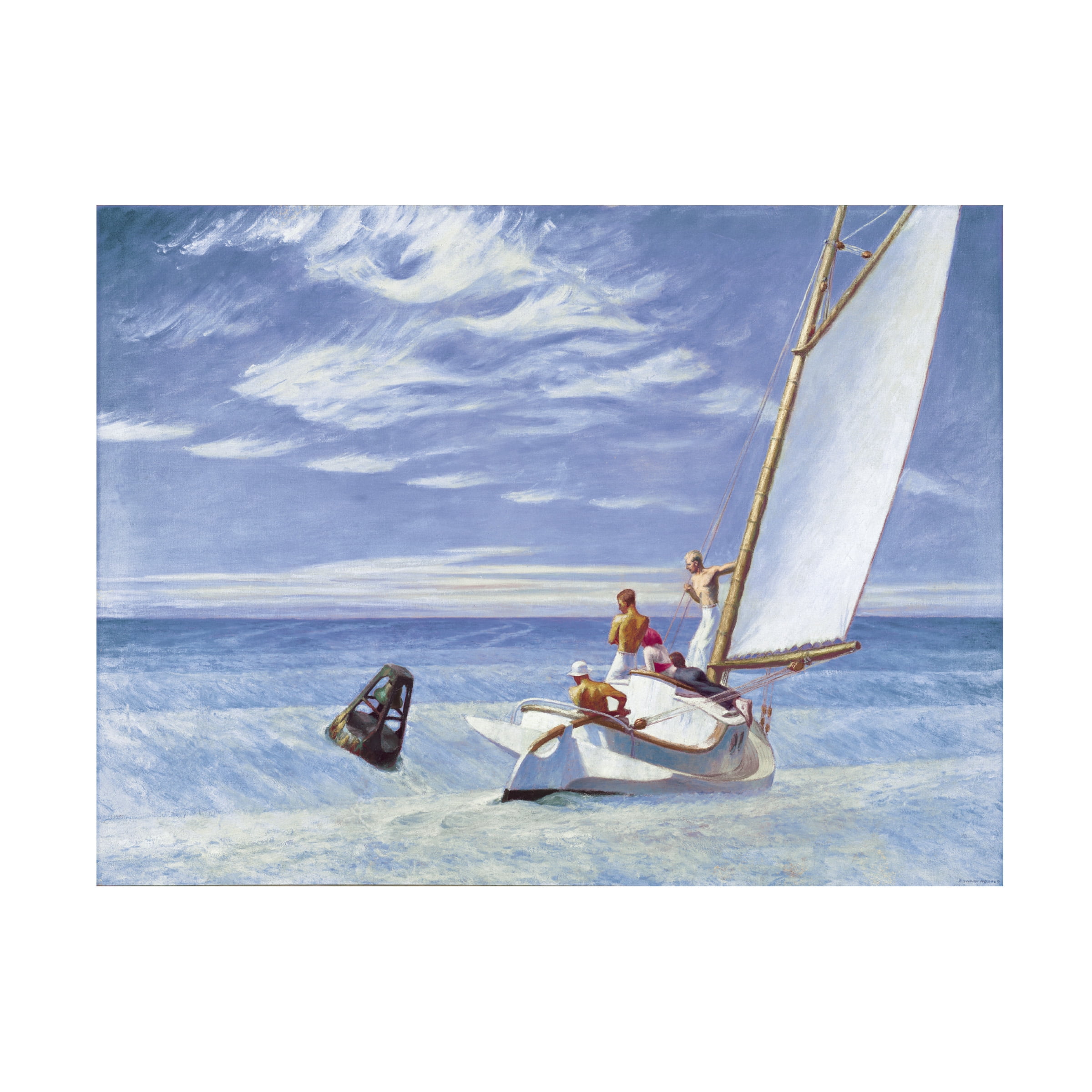 Edward Hopper 'Ground Swell' Canvas Art