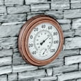 thumbnail image 1 of Pure Garden 8-Inch Indoor/Outdoor Wall Thermometer and Hygrometer (Copper), 1 of 5
