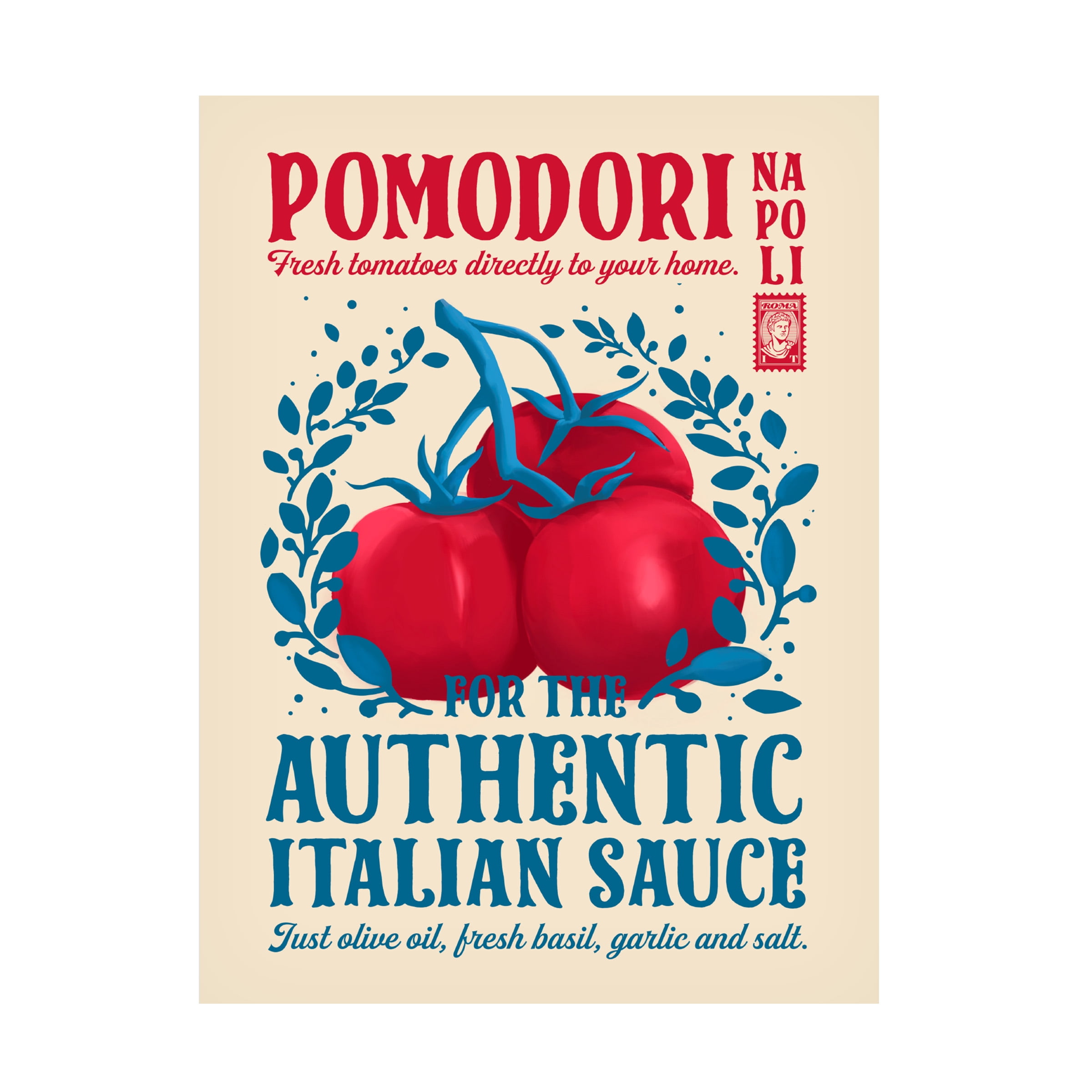 Dionisis Gemos 'Pomodori Kitchen print' Canvas Art