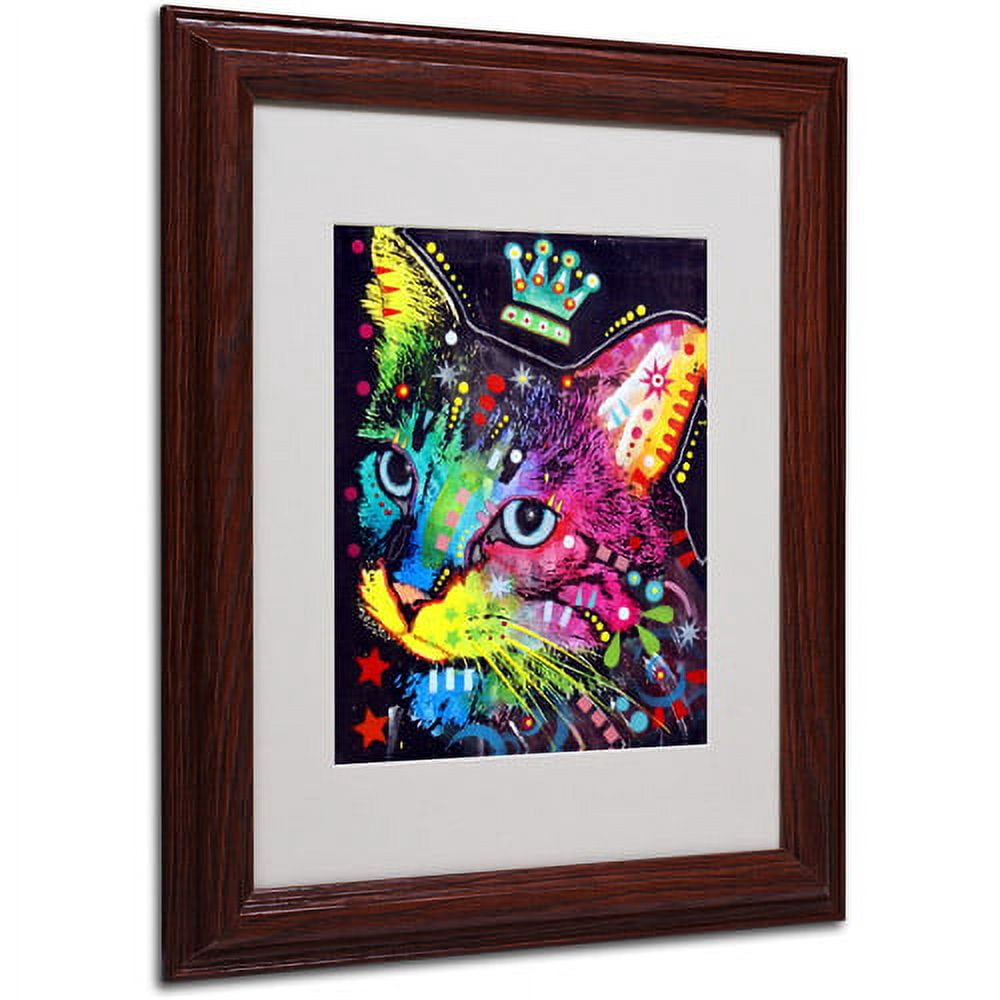 Matted art under acrylic in a wood frame