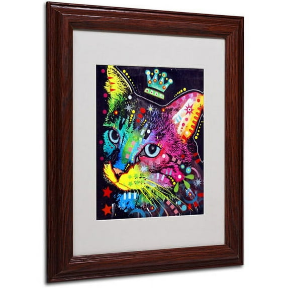 Matted art under acrylic in a wood frame