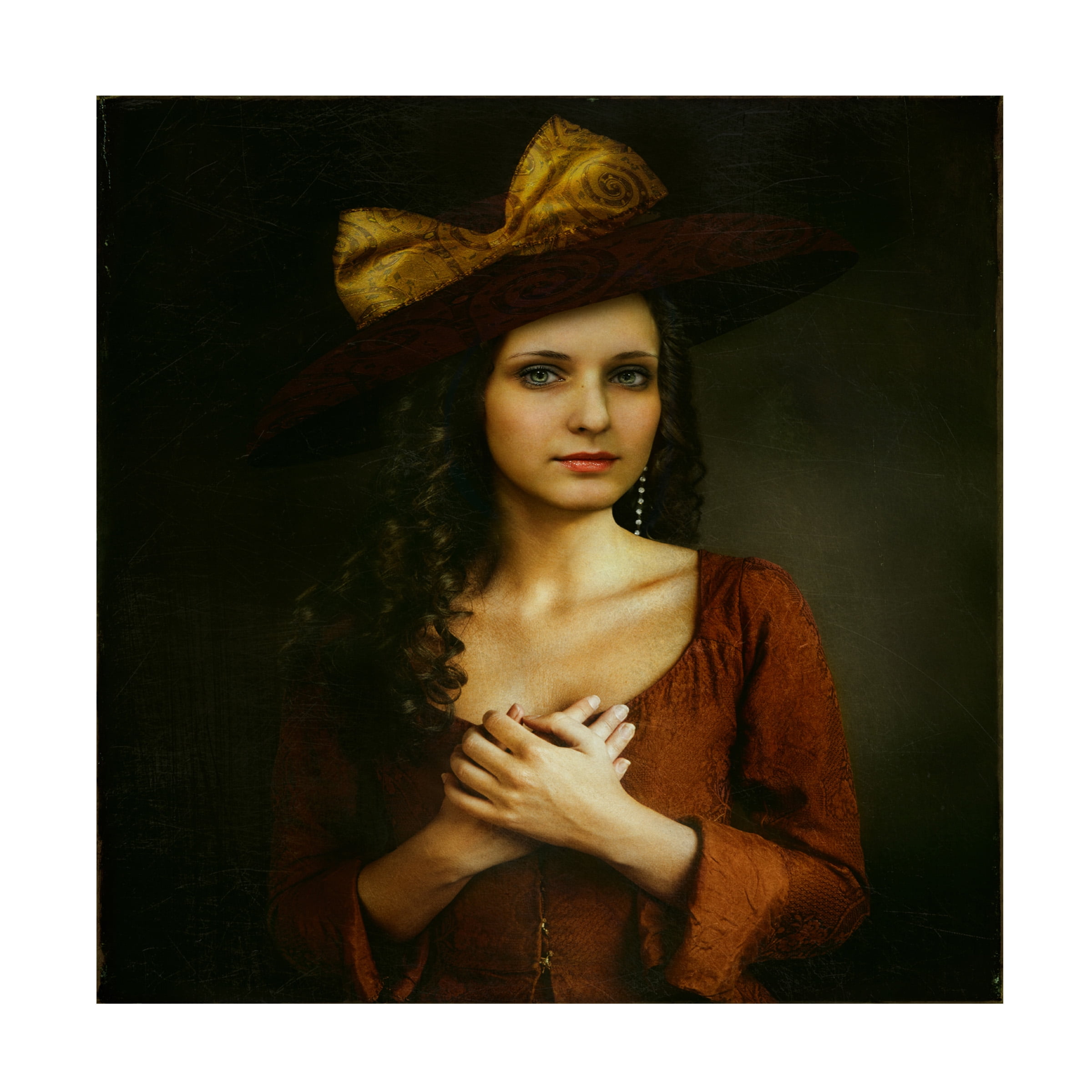 Svetlana Melik Nubarova 'Portrait Of A Woman' Canvas Art