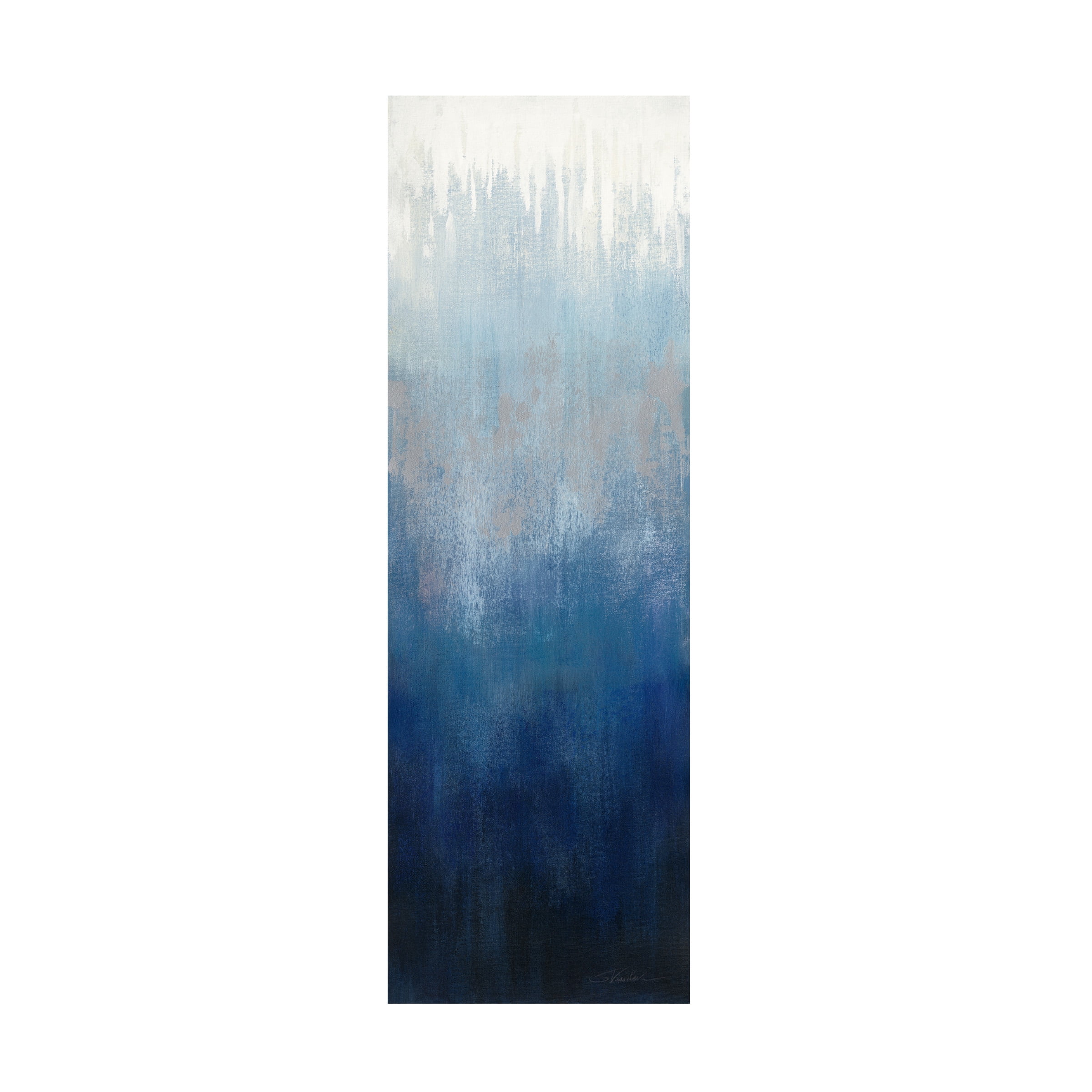 Silvia Vassileva 'Silver Wave I' Canvas Art