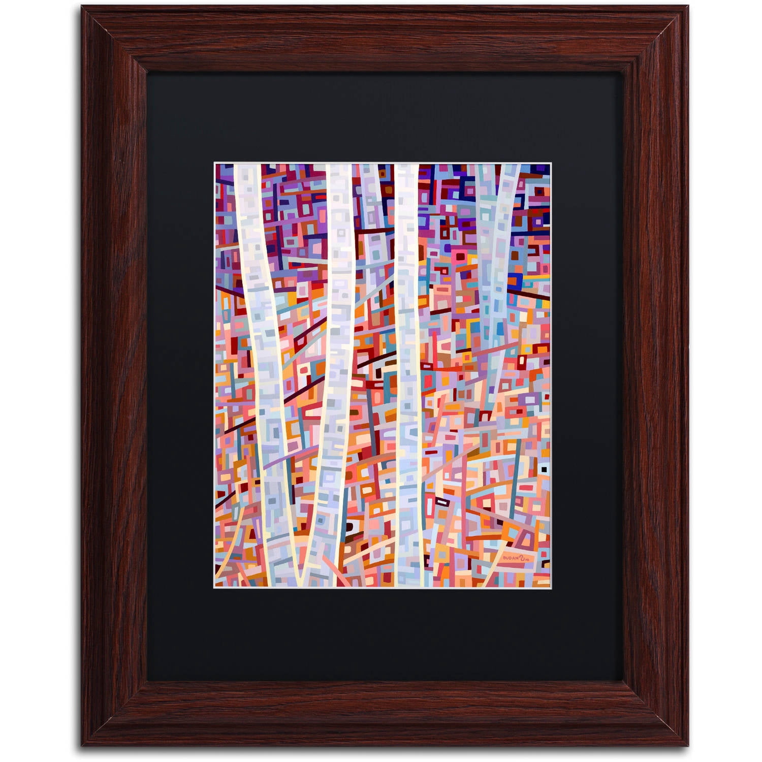 Mandy Budan 'Incandescence' Black Matted Framed Art